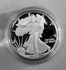 1986 AMERICAN EAGLE WALKING LIBERTY 1 Oz .999 SHINY SILVER FRONT AND BACK