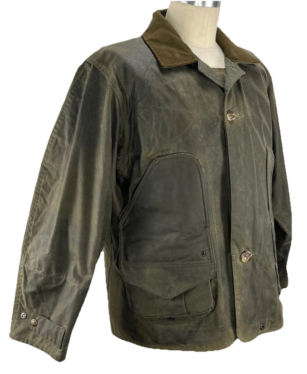 Vintage Filson Upland Tin Cloth Shooter Field Work Jacket Coat