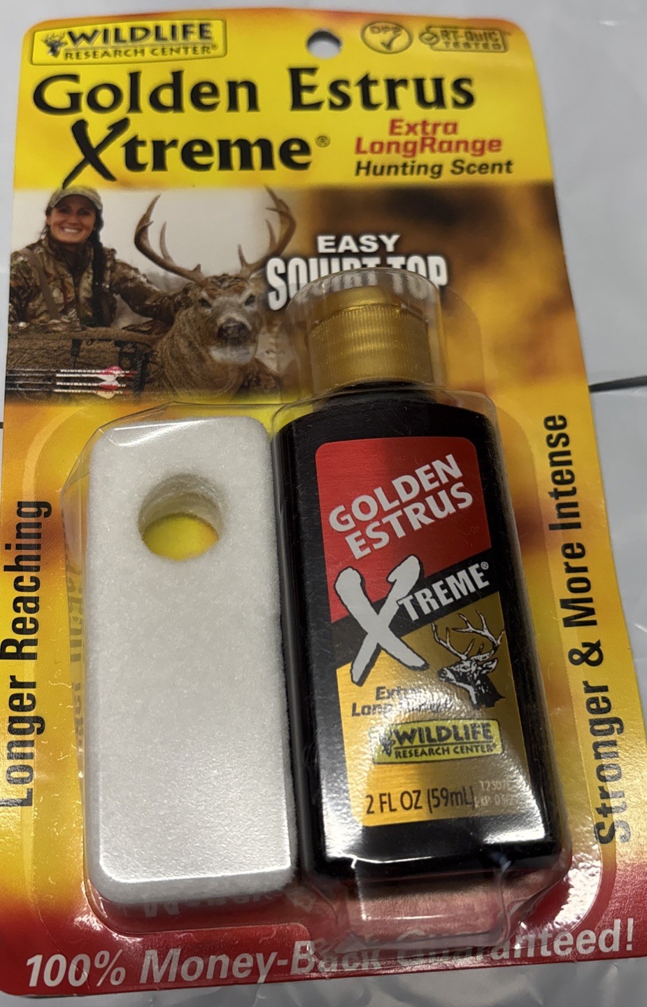 Golden Estrus Xtreme Deer Attractant with Extra-Long Range for Whitetail Deer...