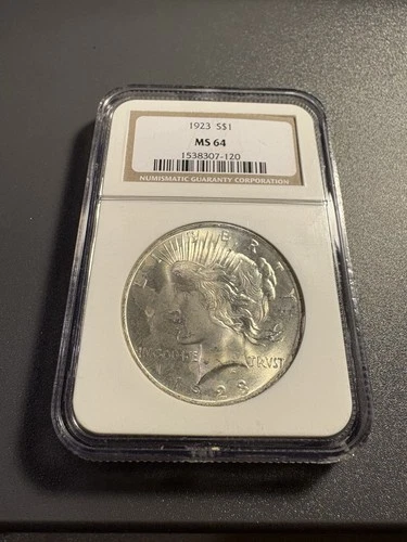 1923 Peace Silver Dollar MS64 NGC