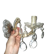 BELLISSIMA APPLIQUE SINGOLA VINTAGE MARIA TERESA 1BRACCIO OLD GLASS SCONCE