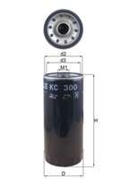 Mahle Kraftstofffilter KC 300 Anschraubfilter Langzeitfilter FüR Volvo Renault 3