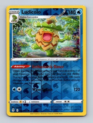 TCG Pokemon Karte Ludicolo EVS 034/203 Eng sowsow Evolving Skies Holo Reverse
