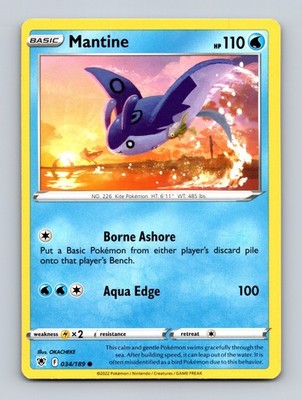 TCG Pokemon Karte Englisch Mantine ASR 034/189