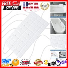 Easy-Clean Jumbo Silicone Bath Mat 35.8 x 17.7 - Fast Drying & Non-Damaging