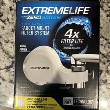 Zero Water Extreme Life Faucet Mount Filter System ZFM-400WH White 400 Gallons