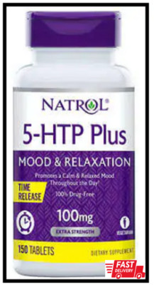 Natrol 5-HTP Plus Mood and Relaxation 100 mg, 150 Time Release Tablets