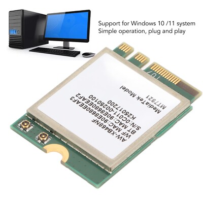WIFI Card 1800Mbps 5.2 Support Dual Band Antenna M.2 NGFF Network Card