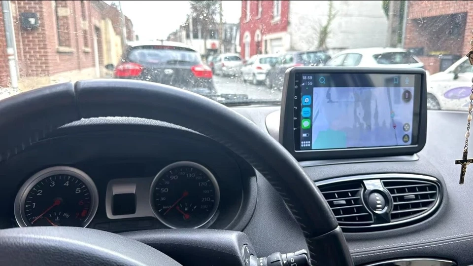 Autoradio per Renault Clio 3 Dal 2005 Al 2014 stereo Android 9 Pollici - Immagine 4 di 4