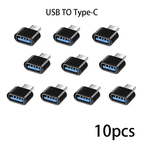 Pack 10 Adaptateur Convertisseur USB-C 3.0 Mâle vers USB A Femelle Type C Téléphone Android - Photo 9 sur 10