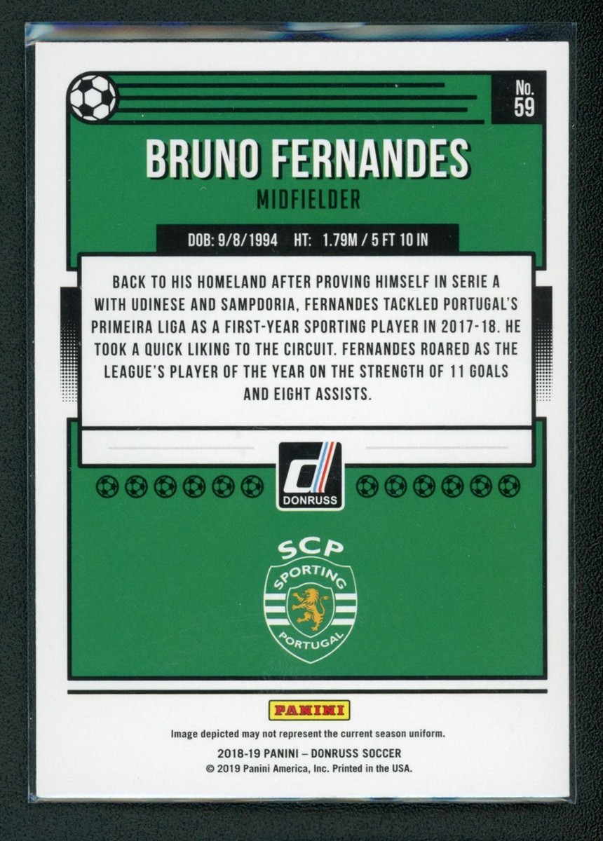 2018-19 BRUNO FERNANDES PANINI DONRUSS ROOKIE RC #59 | eBay
