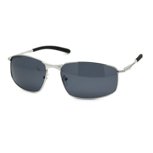 Mens Polarized Metal Rim Warp Sport Agent Sunglasses - Picture 7 of 13