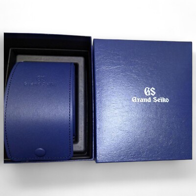 Grand Seiko 時計ケース ネイビー Grand Seiko Genuine watch case Portable navy Blue rare Unused