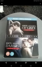 Image of Fifty Shades of Grey/Darker 2-Movie Collection (Blu-ray,2016) Brand New. Cert 18