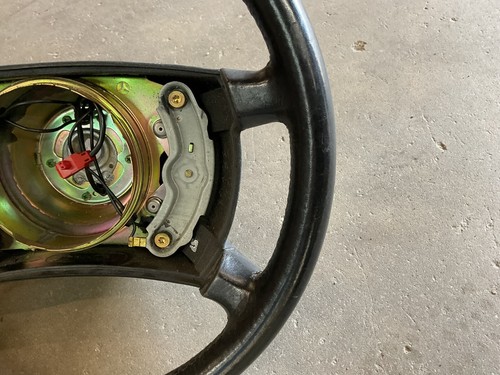 86-91 Mercedes OEM W126 Leather Steering Wheel W201 300SEL 420SEL L20 - Picture 5 of 13