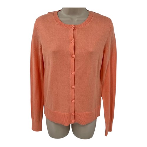 Gap Womens Winter Peach Cardigan Sweater Small S Cotton Button-Down Preppy Basic