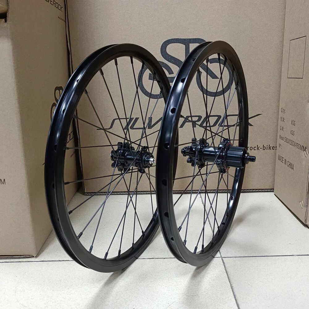 Folding Bike Wheelset 16inch 349 7 Speed 24H Straight Pull Disc Brake Wheels