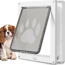Dog Door for Pets up to 20 Lb, Weatherproof Pet Door for Cats and Dogs, Durable
