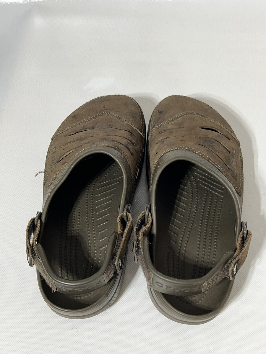 CROCS Classic Men's Yukon Vista II Clogs Men's Sz Espresso Brown