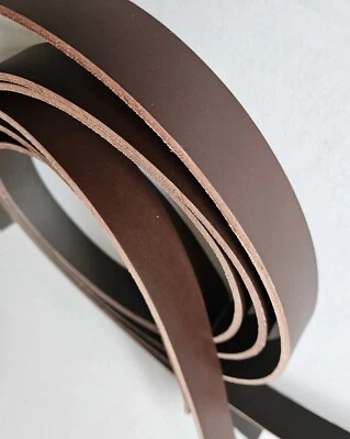 HERITAGE & CO LTD. BRAUN PFLANZLICH GEGERBTES LEDER Riemen alle BREITEN 56" lang 3,6-4,00 mm dick