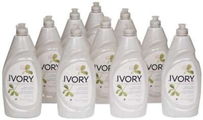 10 Pack Ivory Unscented Manual Dishwashing Liquid: 24 oz Bottles