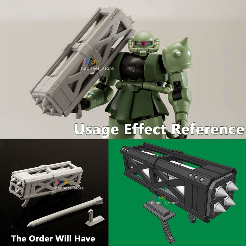 1/144 30MM HG RG Gunpla Gundam Model Weapon Detail Up Part Missile Launcher A04