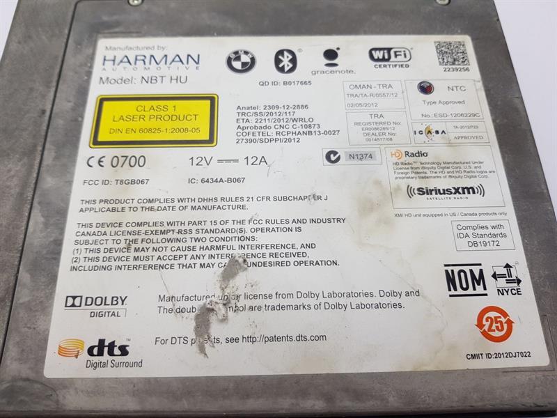 2012-2018 F31 BMW 3 SERIES SATELLITE NAVIGATION SAT NAV CD UNIT 