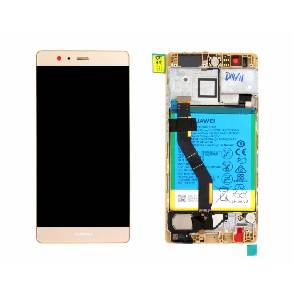 DISPLAY ORIGINALE OLED TOUCH FRAME HUAWEI P9 PLUS VIE-L09 GOLD SERVICE PACK