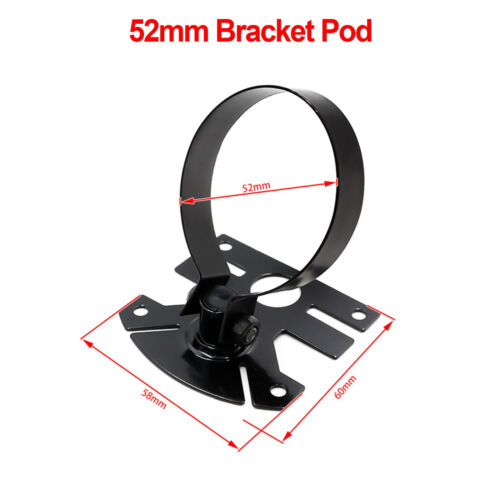 Supporto manometro auto universale 52 mm nero singolo doppio triplo manometro auto pod - Foto 8 di 35