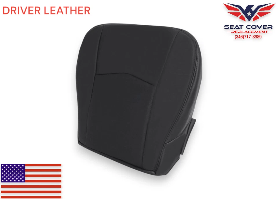 Fundas de asiento 2004-2009 para Cadillac SRX cuero perforado negro ébano genuino Foto 2 de 4