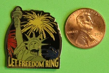 WAL-MART LET FREEDOM RING  PIN OLDER  HTF