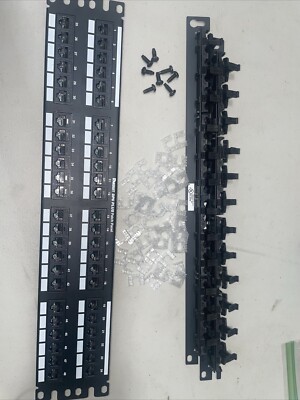Panduit DP48688TGY Cat 6 Patch Panel 48 Ports DP6+ - FLAT -Used, Great Condition