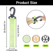 12x Reflektor-Anhänger Blitzform - Für Sicherheit Bei Nacht