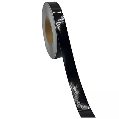 1" Black Reflective Tape 3M 680 Type 1 Engineer Grade Reflects White Scotchlite