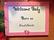 Welcome Baby Girl Personalizable Christmas Tree Ornament Special Polar X