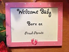 Welcome Baby Girl Personalizable Christmas Tree Ornament Special Polar X