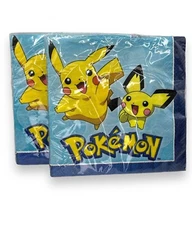 POKEMON PIKACHU DesignWare Luncheon Napkins 2 Pks of 16 count New in Package