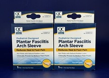 Lot 2 Plantar Fasciitis Gel Arch Sleeves Reduces Heel  Foot Pain NEW