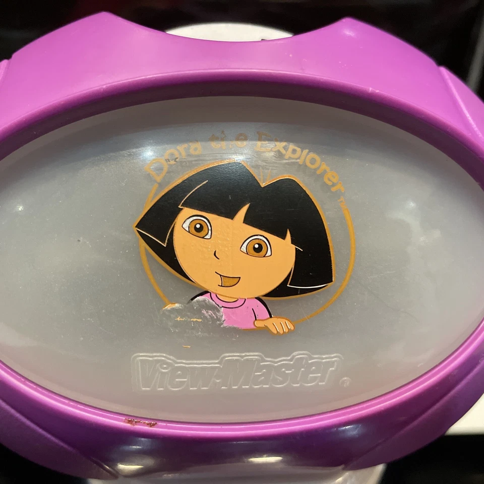 Dora The Explorer Purple & Yellow View-Master Viewer 1998 Mattel Working Tested - Image 3 of 4