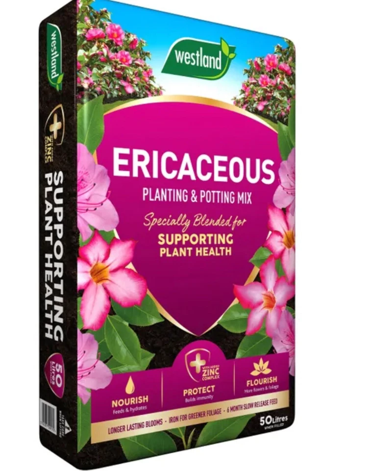 Westland Ericaceous Compost 50L Potting Baskets Rhododendrons Azaleas Camellias