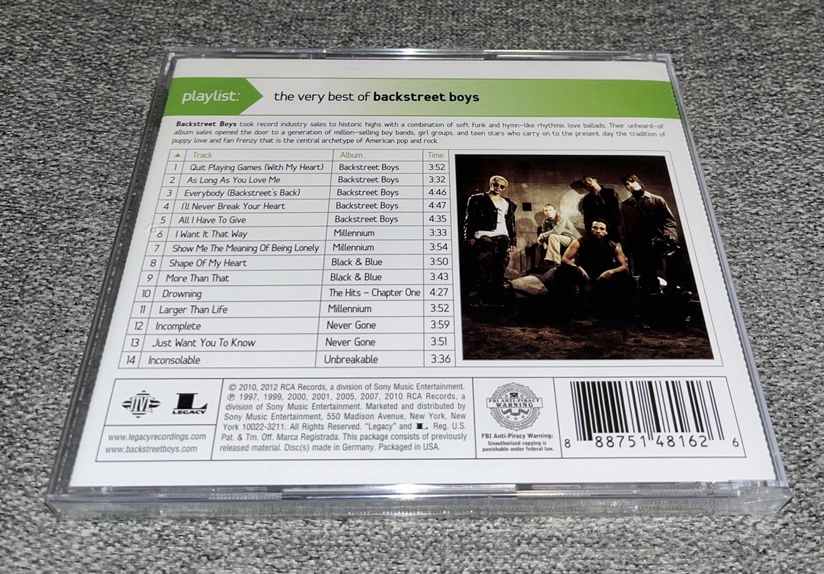 Playlist: Very Best of by Backstreet Boys (New CD)⭐️Buy Any 3