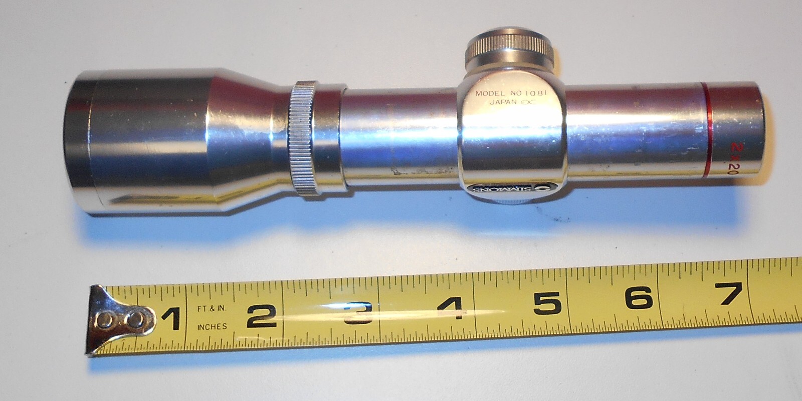 Simmons Model 1081 Handgun Scope 2x20 Silver eBay