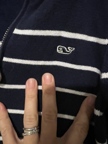 Vineyard Vines Boy Sweater Preppy Nautical Navy Blue 3 4 Years 1/2 Zip Knit - Picture 6 of 8