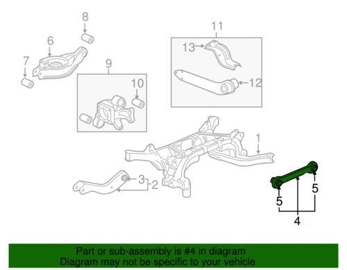 Genuine GM 2005-2017 Chevrolet GMC Saturn Pontiac Rear Suspension Link 22678193 - Image 3 of 3
