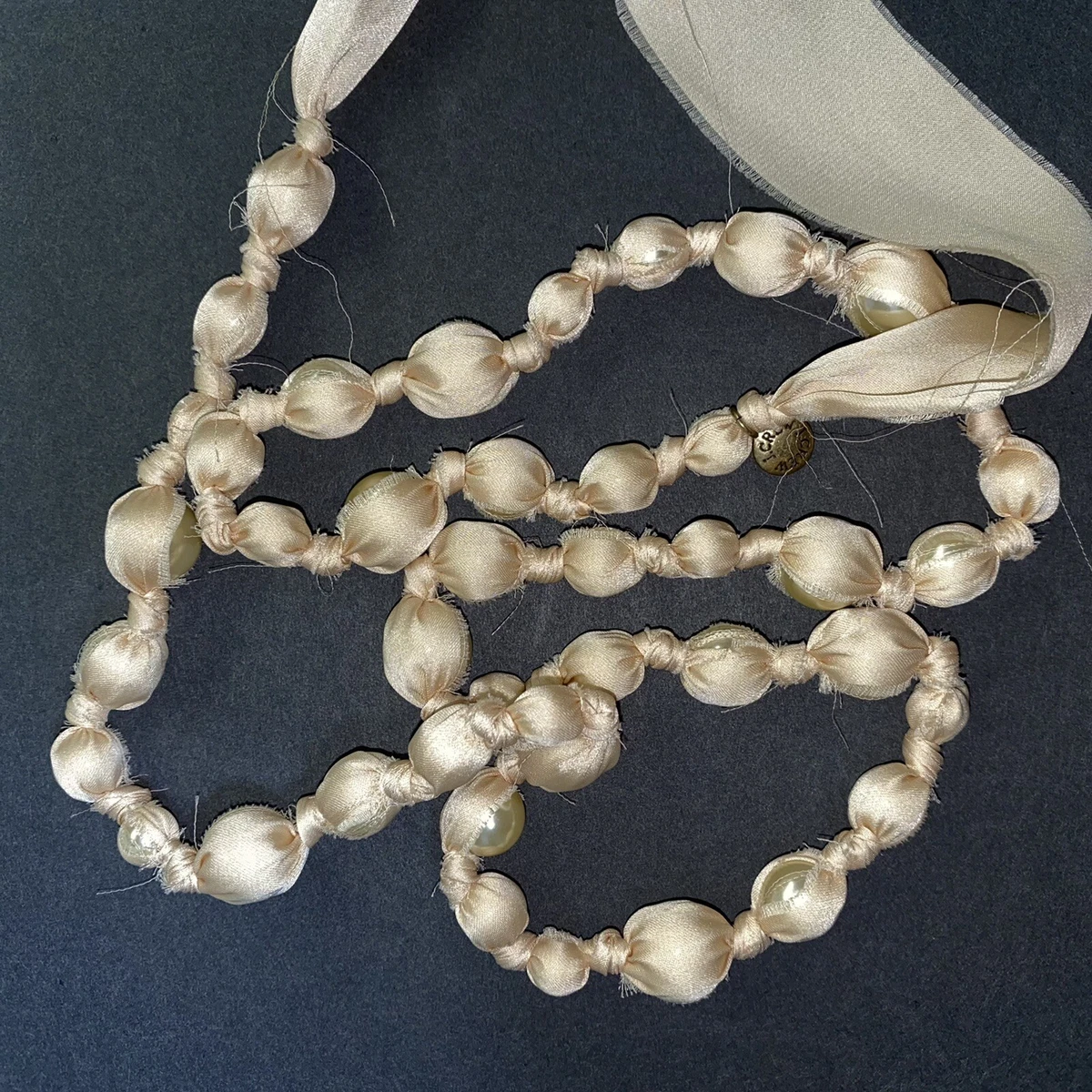 Pearl clearance tie necklace