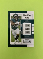 Panini Contenders Season Ticket Optic 2021 Miles Sanders #80 New Out Of Box