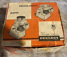 PEUGEOT Presse-fruit Râpe Électrique Familial Cuisine Vintage Collector