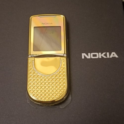 LUXURY Nokia 8800 Sirocco Gold Diamonds Edition 8800d Unlocked 2G GSM Cell Phone - Afbeelding 18 van 22