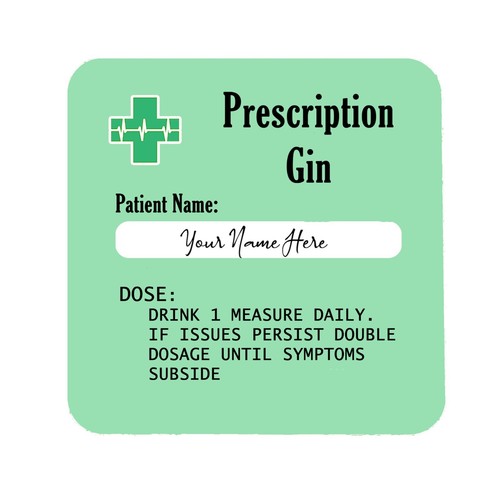 Personalised Funny Engraved Gin Glass Prescription GIN | Birthday Christmas Gift - Picture 5 of 11