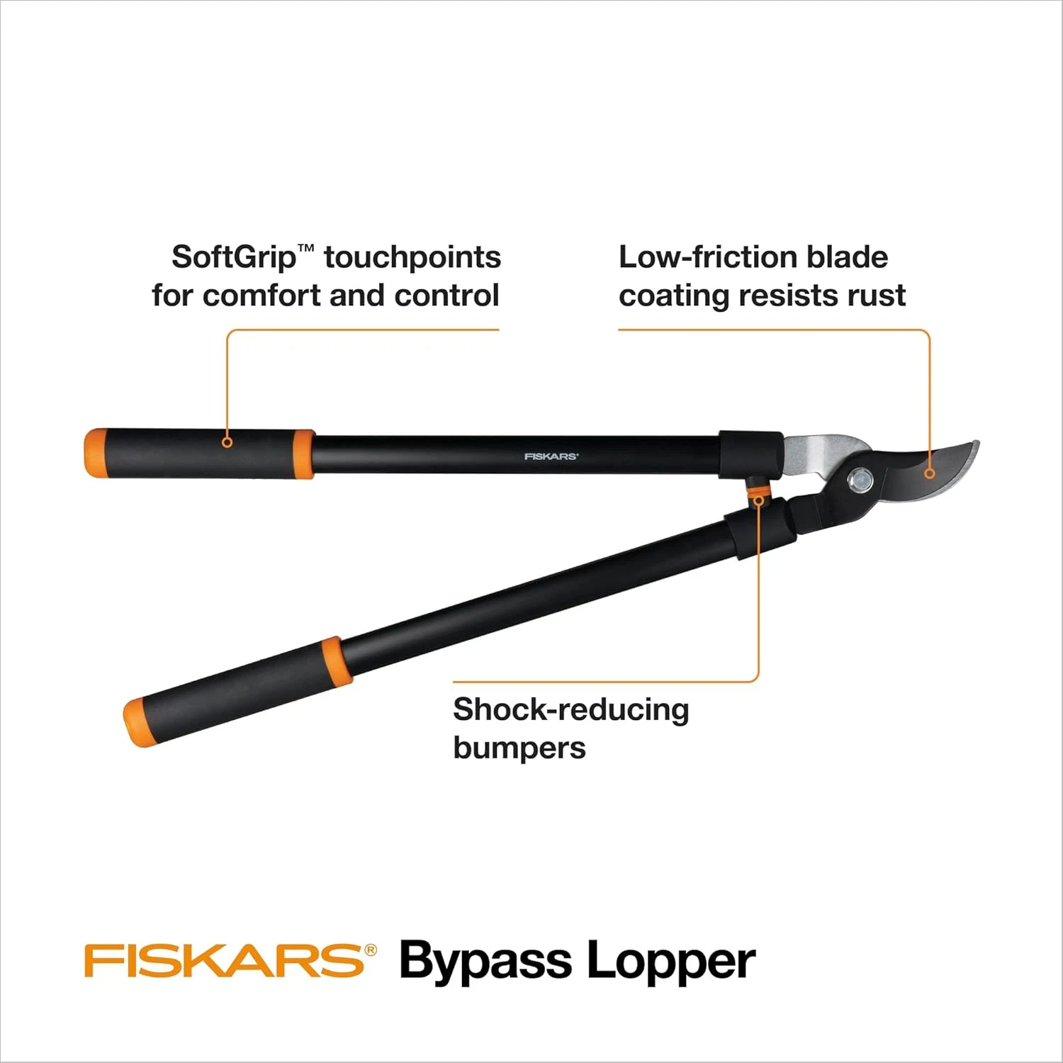 Fiskars 28 Inch Bypass Lopper Tree Trimming Heavy Duty 1.5 Inch Branch Cutter